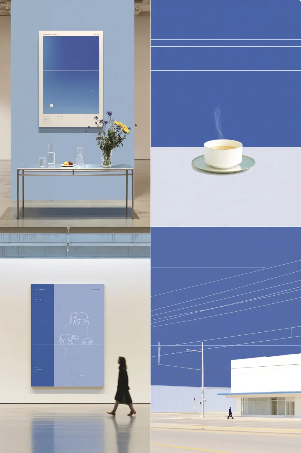 Blue Minimal Aesthetic