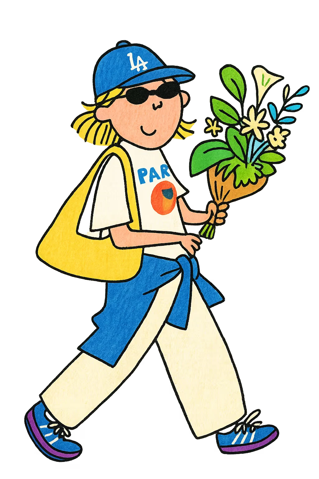 Charlie and Lola–Style Flat Character Illustration
