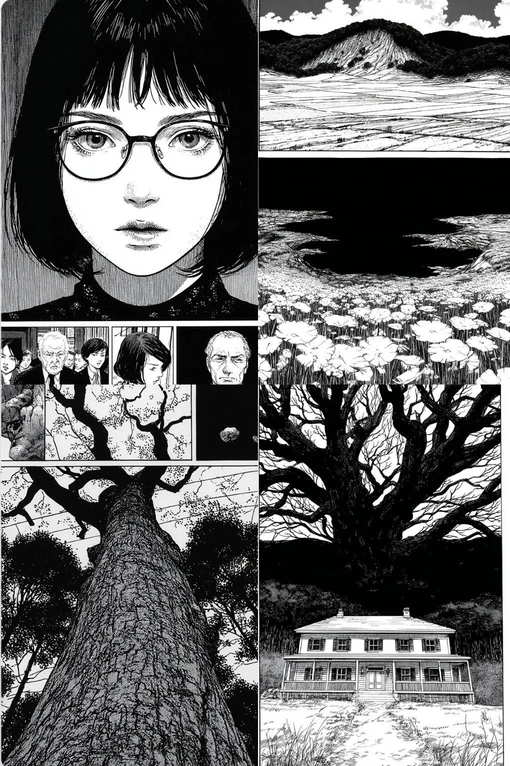 Dark Manga Ink Style