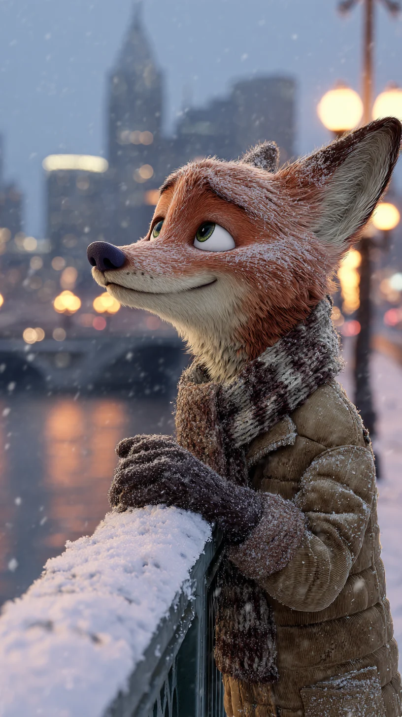 Zootopia Nick Wilde Winter Portrait